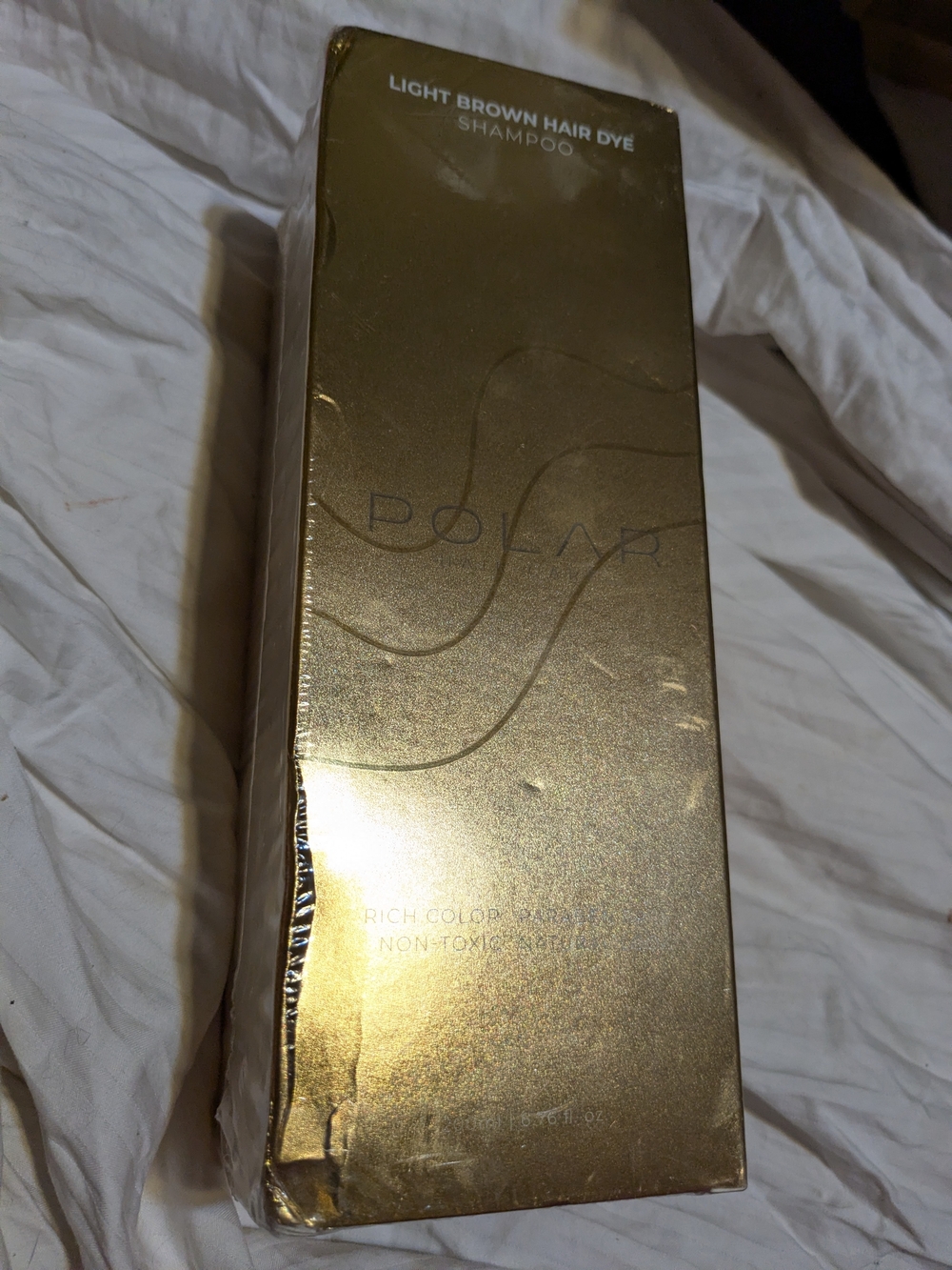 Light Brown Hair Dye Shampoo - Gold Packaging